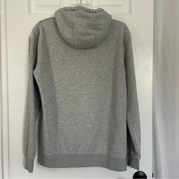 Quiksilver Hoodie Men’s Small Grey With Navy Logo Drawstrings - Picture 16 of 16